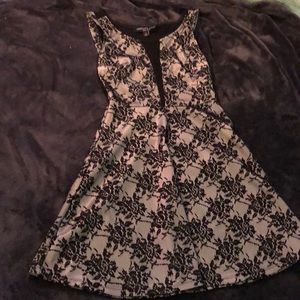 Black and silver dress